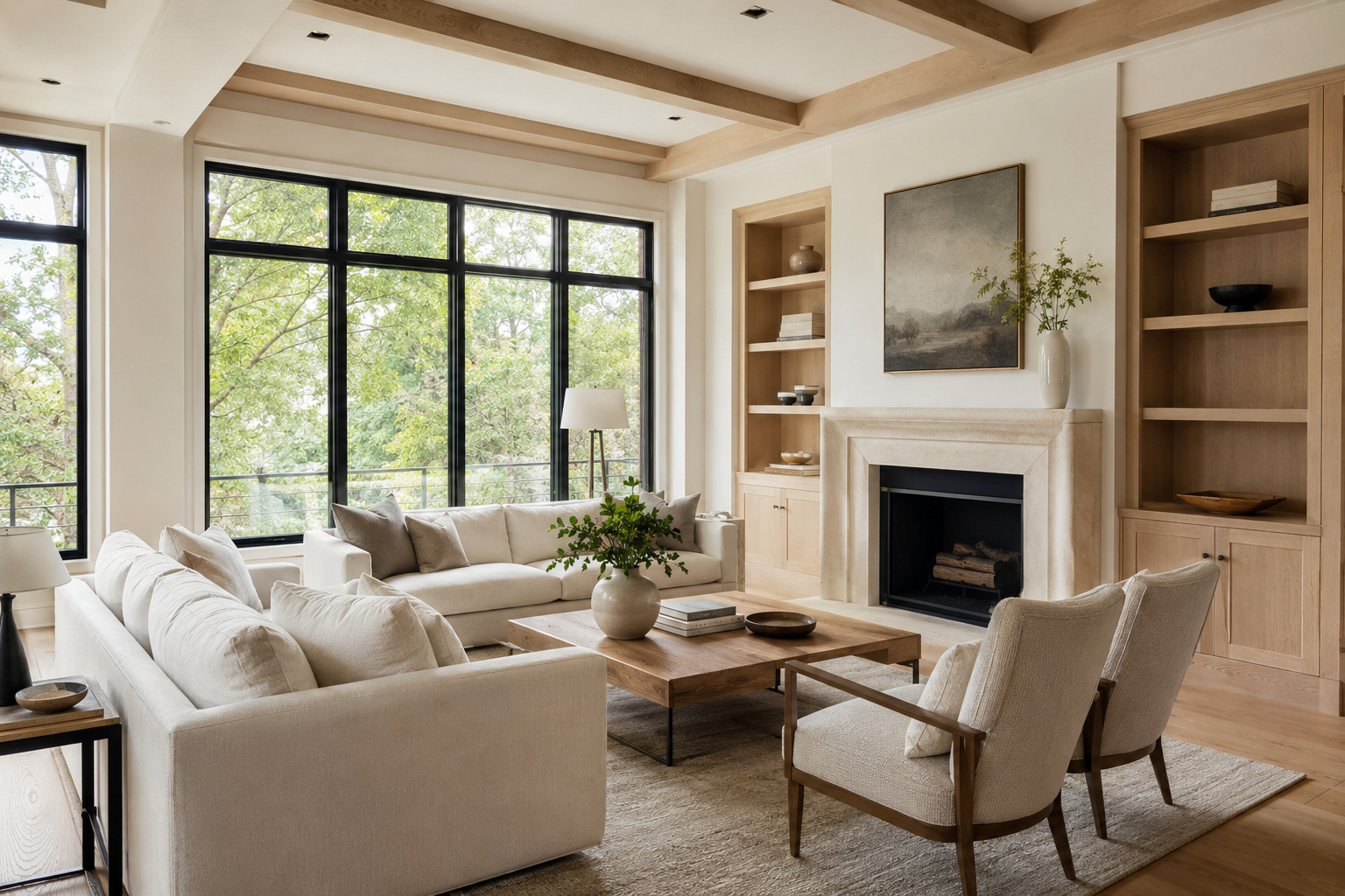Bright clean living room